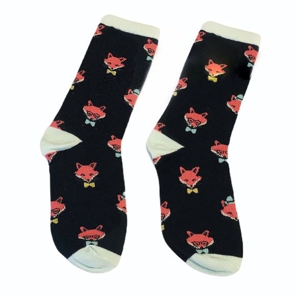 Fox Bowtie Socks Brand New
